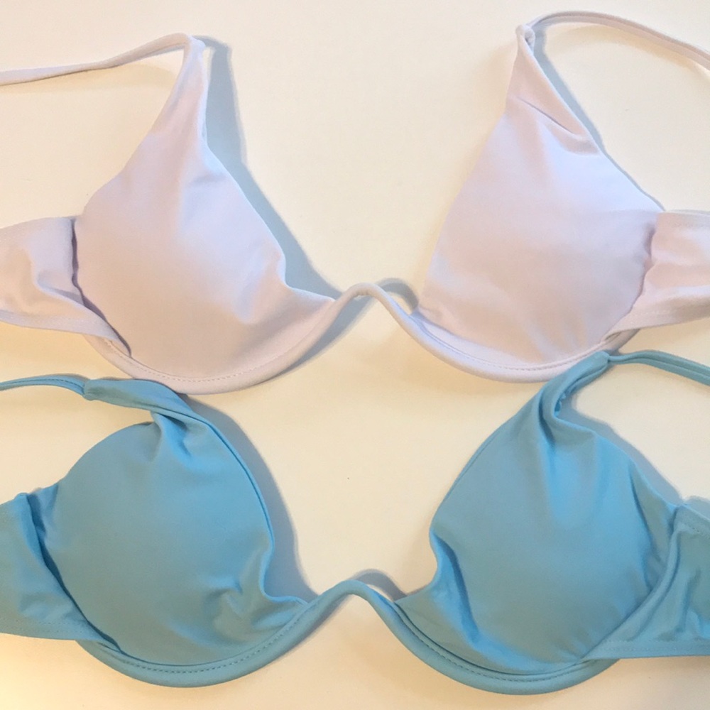 Pair of bathing suit tops